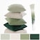 MIULEE Pack of 4 Summer Neutral Corduroy Decorative Throw Pillow Covers 18x18 Inch Farmhouse Boho Rustic Soft Striped Pillow Covers Home Decor for Sofa Living Room Couch Bed Green