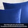 MIULEE Velvet Throw Pillow Covers 18x18 Inch Pack of 2 Royal Blue Decorative Square Cushion Cases Farmhouse Modern Home Decor for Spring Couch Sofa Bedroom Living Room