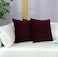 mixeoo Comfy Burgundy Red Throw Pillow Covers Decorative Lumbar Solid Rectangle Thick Velvet Super Soft Cushion Cases Home Decor for Sofa Couch Living Room Chair Set of 2 14 x 14 Inch