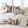 MOOX Rabbit Fur Throw Pillow Covers Decorative Fluffy Soft Fuzzy Plush Luxury Genuine Animal Skin Lumbar Pillow 12x20 Cushion CoverYellowWhite 12x20inch
