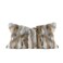 MOOX Rabbit Fur Throw Pillow Covers Decorative Fluffy Soft Fuzzy Plush Luxury Genuine Animal Skin Lumbar Pillow 12x20 Cushion CoverYellowWhite 12x20inch