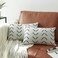 Nestinco Set of 2 White Lumbar Pillow Covers 12 x 20 inches Boho Aztec Polyester Blend Decorative Throw Pillow Covers for Sofa Couch Bed Decor
