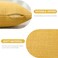 OTOSTAR Pack of 2 Throw Pillow Covers 12x20 Inch Linen Yellow Pillowcases Farmhouse Decorative Solid Pillow Covers 30x50 cm Lumbar Cushion Case for Home Decor Sofa Couch Bed Yellow