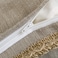 Phantoscope Farmhouse Solid Throw Decorative Pillow Cover Burlap Linen Trimmed Tailored Edges Outdoor Pillow Beige 12 x 20 inches 30 x 50 cm