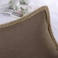 Phantoscope Farmhouse Throw Decorative Pillow Cover Burlap Linen Trimmed Tailored Edges Outdoor Pillow GeometricPattern Coffee 12 x 20 inches 30 x 50 cm