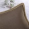 Phantoscope Farmhouse Throw Decorative Pillow Cover Burlap Linen Trimmed Tailored Edges Outdoor Pillow GeometricPattern Coffee 12 x 20 inches 30 x 50 cm
