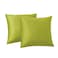 RainRoad Bright Green Throw Pillows Covers Set of 2 Soft Velvet Decorative Pillow Covers 20x20 Inch for Couch Bed Bright Green 20 x 20Pack of 2