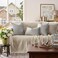 GIGIZAZA Silver Grey Velvet Decorative Throw Pillow Covers for Sofa Bed 2 Pack Soft Cushion Cover