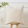 Sunkifover Textured Boucle Pillow Covers 18x18 Inches Decorative Pillowcase Cushion Cover for Sofa Couch Bed Bedroom Living Room Home Decro Cream