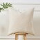 Sunkifover Textured Boucle Pillow Covers 18x18 Inches Decorative Pillowcase Cushion Cover for Sofa Couch Bed Bedroom Living Room Home Decro Cream