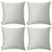 Thmyo 4Pack 100 Cotton Comfortable Solid Decorative Throw Pillow Case Square Cushion Cover Pillowcase Sublimation Blank Pillow Covers DIY Throw Pillowcase for Sofa Bedroom20x20 inch 50x50cmGrey