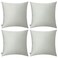 Thmyo 4Pack 100 Cotton Comfortable Solid Decorative Throw Pillow Case Square Cushion Cover Pillowcase Sublimation Blank Pillow Covers DIY Throw Pillowcase for Sofa Bedroom20x20 inch 50x50cmGrey
