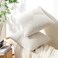Topfinel Cream Boho Decorative Throw Pillow Covers 20x20 Inch for Couch Sofa Bed Soft Corduroy Striped Patchwork Windmill Textured Neutral Square Cushion Covers Accent Home Decor 50x50cm Set of 2