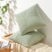 Topfinel Set of 2 Sagegreen Decorative Yellow Throw Pillow Covers 18x18 Inch for Couch Sofa Bed Farmhouse Boho Rustic Home DecorSoft Corduroy Windmill Textured Striped Patchwork Cushion Cases