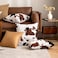 Woaboy Pack of 2 Luxury Faux Fur Throw Pillow Covers Cowhide Decorative Soft Fluffy Plush Couch Throws Brindle Cushion Covers for Couch Living Room Sofa Bedroom 12x20 Inch