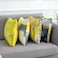 Wosendy Yellow and Grey Throw Pillow Covers Decorative Accent Pillows Velvet Sofa Pillows for Living Room Bedroom Chair Couch Set of 4 Pack 20 x 20 inch