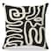Yomisex Black and Cream Pillow Cover 18x18 Black and Cream Abstract Decorate Pillow Cover for Living Room Couch Bed Home Bedroom Decor