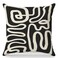 Yomisex Black and Cream Pillow Cover 18x18 Black and Cream Abstract Decorate Pillow Cover for Living Room Couch Bed Home Bedroom Decor