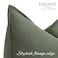 ZWJD Army Green Pillow Covers 18x18 Set of 2 Chenille Throw Pillow Covers with Elegant Design Soft and Luxurious Decorative Pillows for Couch Bed Home Decor