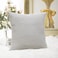 Home Brilliant Striped Velvet Cushion Cover for Chair Supersoft Handmade Decorative Pillowcase Light Grey 18x1845cm