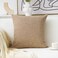 Home Brilliant Decoration Lined Linen Throw Pillow Sham Cushion Cover for Living Room Couch Patio 26 x 2666cm Natural Linen