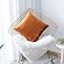 Home Brilliant Velvet Pillow Covers 18x18 Soft Orange Pillow Cases Holiday Decorative Pillow Covers for Sofa Couch Chair Bench 18x18 Inch 45x45cm Copper