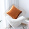 Home Brilliant Velvet Pillow Covers 18x18 Soft Orange Pillow Cases Holiday Decorative Pillow Covers for Sofa Couch Chair Bench 18x18 Inch 45x45cm Copper