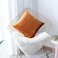 Home Brilliant Velvet Pillow Covers 18x18 Soft Orange Pillow Cases Holiday Decorative Pillow Covers for Sofa Couch Chair Bench 18x18 Inch 45x45cm Copper