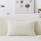Home Brilliant Rectangular Pillow Cover 12 x 20 Solid Striped Velvet Corduroy Couch Chair Lumbar Pillow Oblong Summer Throw Pillow case for Baby Toddler 12 x 20 Cream Cheese