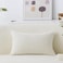Home Brilliant Rectangular Pillow Cover 12 x 20 Solid Striped Velvet Corduroy Couch Chair Lumbar Pillow Oblong Summer Throw Pillow case for Baby Toddler 12 x 20 Cream Cheese