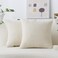 Home Brilliant Set of 2 Couch Pillow Covers Corduroy Throw Pillow Covers for Bed Sofa Couch Home Decor Gift 18x18 inch Cream Cheese