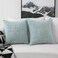 Home Brilliant Throw Pillow Covers for Couch Tweed Chenille Throw Pillow Covers 18x18 Sofa Bench Decorations 2 Packs 18 x 18 inches Greenish Teal
