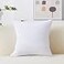 Home Brilliant Decorative Pillow Cover 18 x 18 Accent Solid Striped Corduroy Throw Pillow Cover for Couch Sofa Bench Living Room Summer Decor Pure White 18x18 inch 45cm