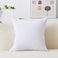 Home Brilliant Decorative Pillow Cover 18 x 18 Accent Solid Striped Corduroy Throw Pillow Cover for Couch Sofa Bench Living Room Summer Decor Pure White 18x18 inch 45cm