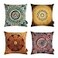 Ussuperstar Boho Decorative Set of 4 Throw Pillow Covers Cushion Cover Throw Floral Printed Pillow Case 18 X 18 Inch Pillowcase