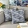 Home Brilliant Abstract Textured Decorative Throw Pillow Covers for Bed Pillowcases Accent Throw Pillows for Couch Deocr 18x18 inch Set of 2 Navy Blue