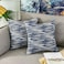 Home Brilliant Abstract Textured Decorative Throw Pillow Covers for Bed Pillowcases Accent Throw Pillows for Couch Deocr 18x18 inch Set of 2 Navy Blue