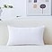 Home Brilliant Oblong Pillow Cover Decorative Striped Corduroy Rectangle Cushion Cover for Couch 12 x 20 Inch Pure White