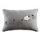 JWH Sheeps Pillow Cover Decorative Animal Embroidery Accent Pillow Case Lumbar Cushion Cotton Pillowcase for Sofa Couch Bed Living Room 12x20 Inch White Gray