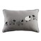 JWH Sheeps Pillow Cover Decorative Animal Embroidery Accent Pillow Case Lumbar Cushion Cotton Pillowcase for Sofa Couch Bed Living Room 12x20 Inch White Gray