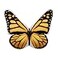 JWH 3D Butterfly Throw Pillow Cover Cute Decorative Accent Pillow Cases Papillon Soft Stuffed Plush Aesthetic Cushion for Farmhouse Bedroom Sofa Couch Bed Car 13x15 Inch Yellow
