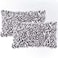 MIULEE 3D Rose Flower Pillow Covers Pack of 2 Decorative Spring Floral Romantic Stereo Chiffon Aesthetic Solid Pillowcase for Girl Bedroom Living Room Decor 12x20 Inch Grey