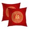 Batmerry Red Round Love Hearts Decorative Pillow Covers White Double Happiness Pattern Chinese Wedding Double Sided Throw Pillow Covers Sofa Cushion Cover Square 18 x 18 InchesSet of 2