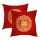 Batmerry Red Round Love Hearts Decorative Pillow Covers White Double Happiness Pattern Chinese Wedding Double Sided Throw Pillow Covers Sofa Cushion Cover Square 18 x 18 InchesSet of 2