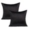 VAKADO 20x20 Black Pillow Covers Decorative Velvet Cozy Soft Solid Square Throw Cushion Cases Home Decor for Couch Sofa Bedroom Office Set of 2