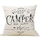 Mancheng-zi Manchengzi Happy Camper Pillow 18 x 18 Camper Decor RV Decorations