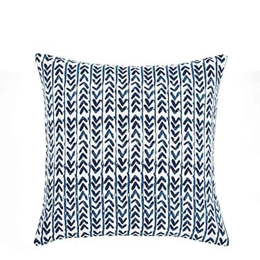 Lush Decor Yani Decorative Throw Pillow Cover 20 W x 20 L Navy Square Pillow Cover Throw Pillows For Bed Couch Or Chair