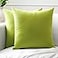 Encasa XO Throw Pillow Covers 24x24 in Set of 2 Lime Green No Inserts Cotton Pillow Covers for Living Room Bed Sofa Couch Decorative Cushion Covers with Improved Zipper