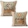 M-Qizi MQizi Tarot Card Pillow Covers Set 2 Pieces 18 X 18 Pillow Cover Witchy Decorative Pillows Astrology Constellation Pillow Cover Tarot Gifts Witch DecorMoonStar