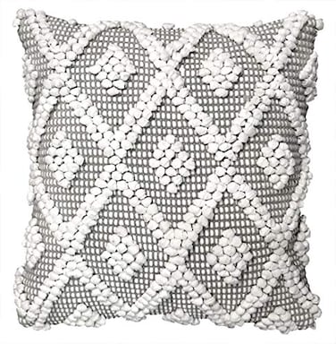 Lush Decor Adelyn Decorative Throw Pillow Cover 20 W x 20 L Gray Square Pillow Gray Diamond Pillow Textured Pillows Hygge Decor Farmhouse Throw Pillows For Bed Couch Or Chair